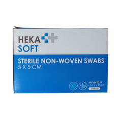 Heka Soft Non-woven kompres 5x5 steriel 100.00 Stuks