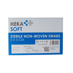 Heka Soft Non-woven kompres 5x5 steriel 100.00 Stuks