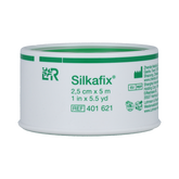 Silkafix Hechtpleister 5m x 2.5cm latexvrij 1.00 Stuks