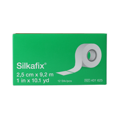 Silkafix Hechtpleister 9.2m x 2.5cm latexvrij 12.00 Stuks