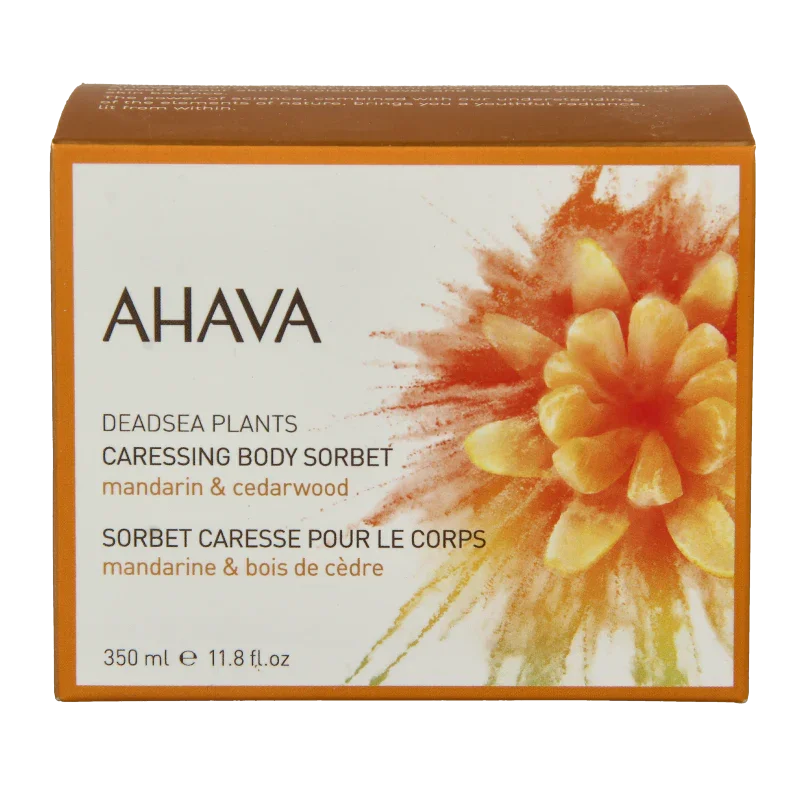 Ahava Caressing body sorbet Mandarin & Cedarwood 350 Gram