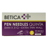 Betica Pennaalden Quinta steriel 5mmx31g 100.00 Stuks