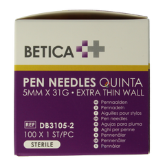 Betica Pennaalden Quinta steriel 5mmx31g 100 Stuks