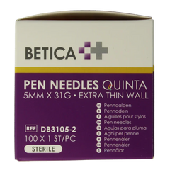 Betica Pennaalden Quinta steriel 5mmx31g 100 Stuks