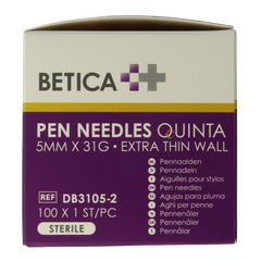 Betica Pennaalden Quinta steriel 5mmx31g 100.00 Stuks