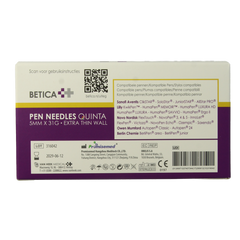 Betica Pennaalden Quinta steriel 5mmx31g 100.00 Stuks