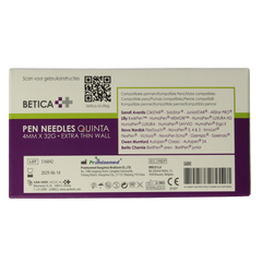 Betica Pennaalden Quinta steriel 4mmx32g 100.00 Stuks