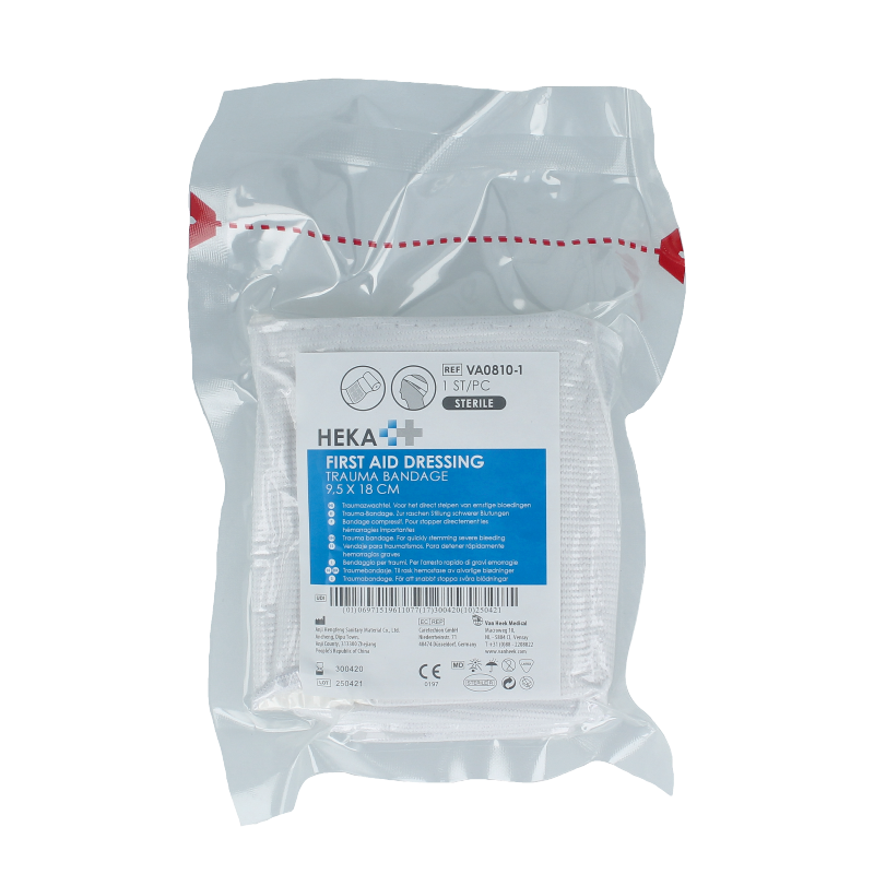 Hekafix Traumaverband 9.5 x 18cm 1 Stuks