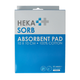 Hekasorb Absorberend verband 10x10cm steriel 10 Stuks