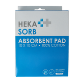 Hekasorb Absorberend verband 10x10cm steriel 10.00 Stuks