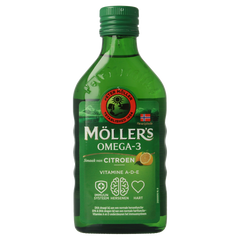 Mollers Omega-3 levertraan citroen 250 Milliliter