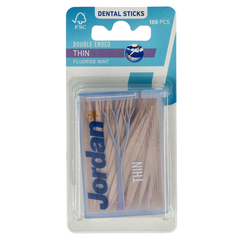 Jordan Tandenstoker dun mint 100 Stuks