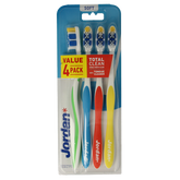 Jordan Tandenborstel totalclean soft 4 Stuks