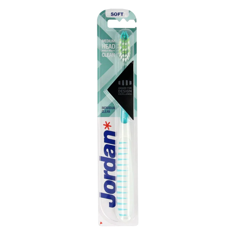 Jordan Tandenborstel individual clean soft 1 Stuks