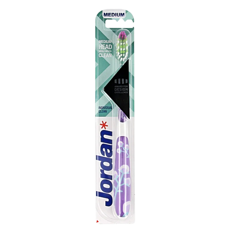 Jordan Tandenborstel individual clean medium 1 Stuks
