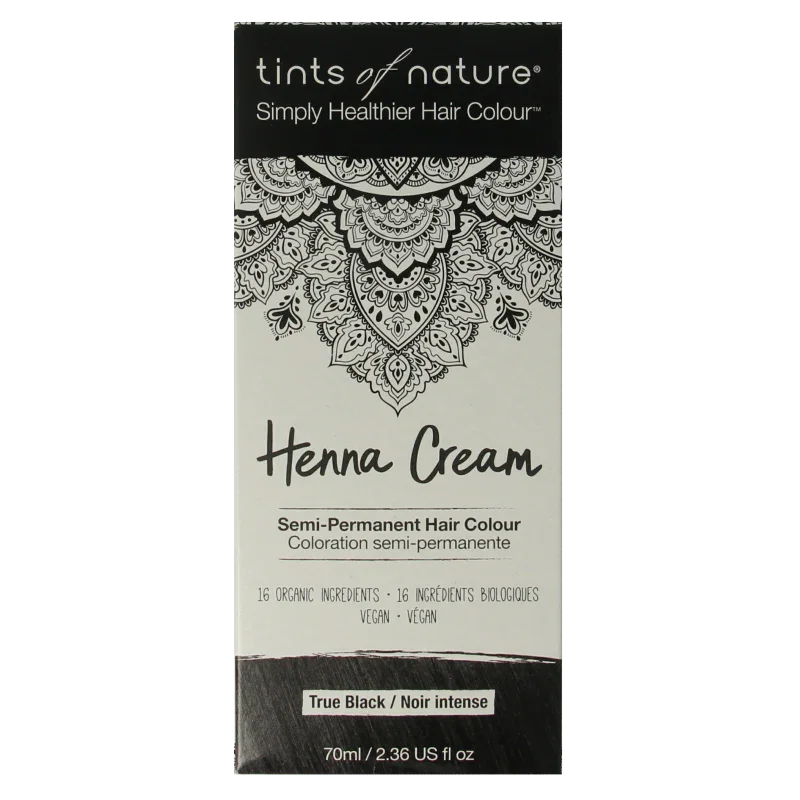 Tints Of Nature Henna cream black semi permanent 70 Milliliter