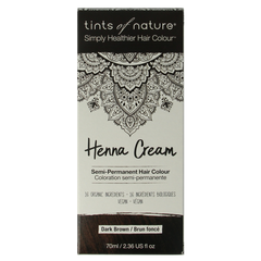 Tints Of Nature Henna cream dark brown semi permanent 70 Milliliter