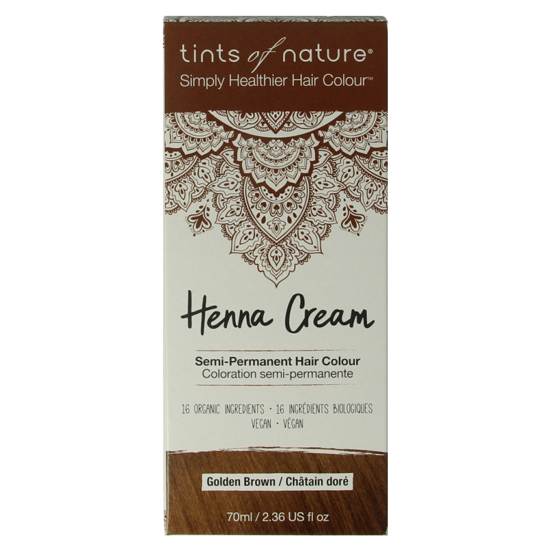 Tints Of Nature Henna cream golden brown semi permanent 70 Milliliter