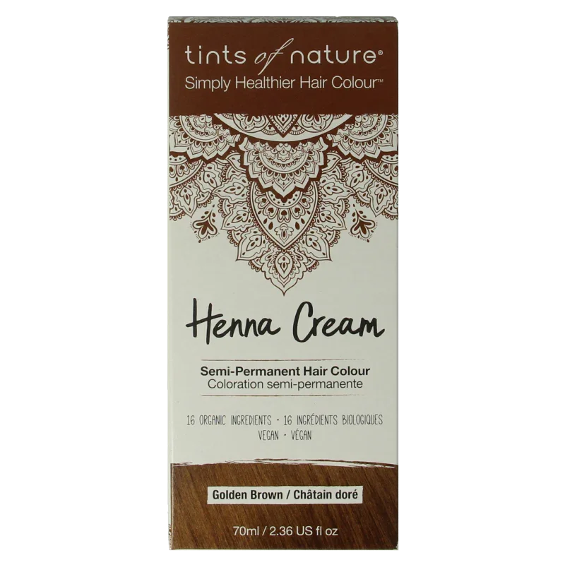 Tints Of Nature Henna cream golden brown semi permanent 70 Milliliter
