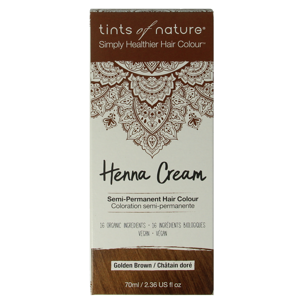 Tints Of Nature Henna cream golden brown semi permanent 70.00 Milliliter