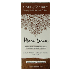 Tints Of Nature Henna cream golden brown semi permanent 70 Milliliter