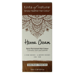 Tints Of Nature Henna cream golden brown semi permanent 70.00 Milliliter
