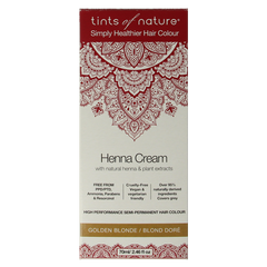 Tints Of Nature Henna cream golden blond semi permanent 70.00 Milliliter