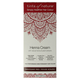 Tints Of Nature Henna cream mahogany red semi permanent 70 Milliliter