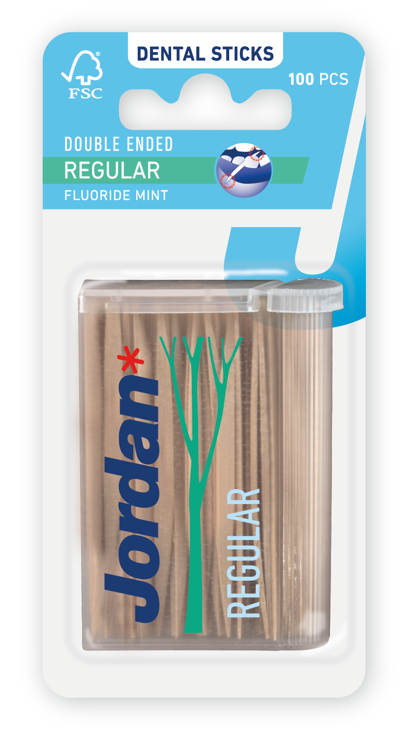 Jordan Tandenstoker regular mint 100 Stuks