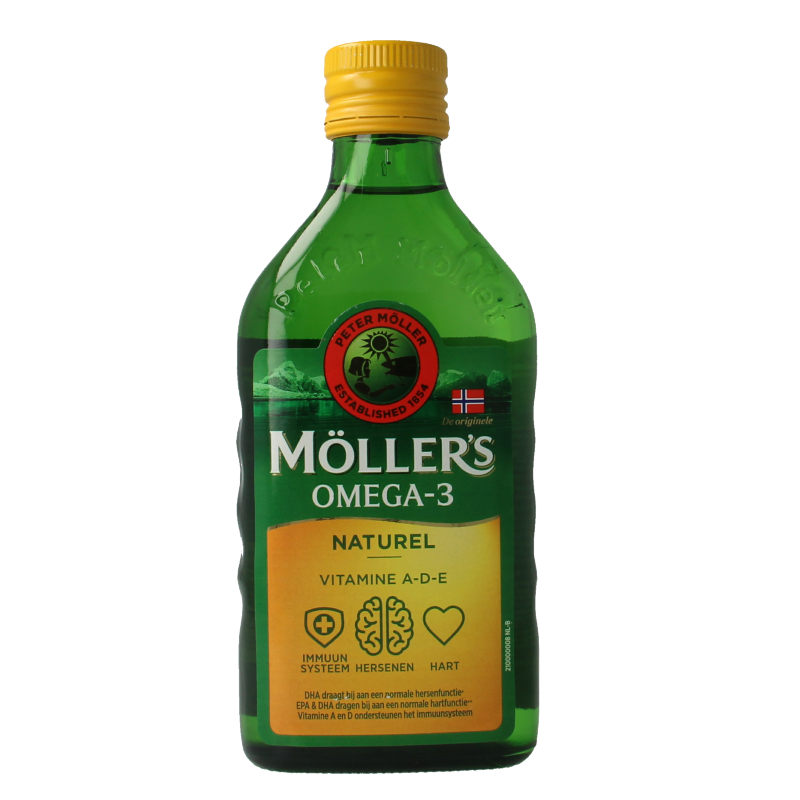 Mollers Omega-3 levertraan naturel 250 Milliliter