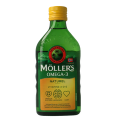 Mollers Omega-3 levertraan naturel 250 Milliliter