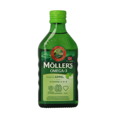 Mollers Omega-3 levertraan appel 250.00 Milliliter