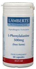 Lamberts L-Phenylalanine 500mg 60 Capsules