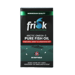 Frisk Omega 3 pure visolie – DHA & EPA 60 Softgels