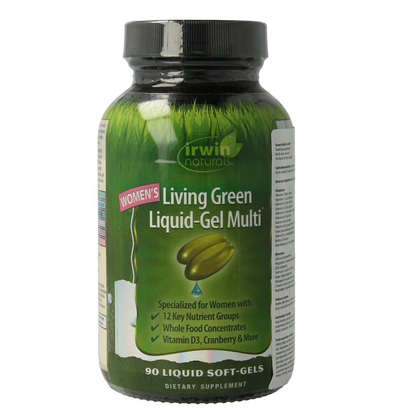 Irwin Naturals Living green liquid gel multi for women 90 Softgels