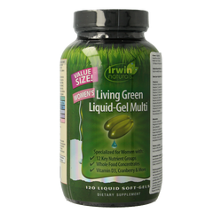 Irwin Naturals Living green liquid gel multi for women 120 Softgels