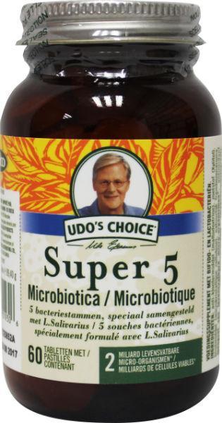 Udo's Choice Super 5 microbiotica 60 Tabletten