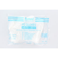 Romed Polyester handschoen ruw 100 Stuks