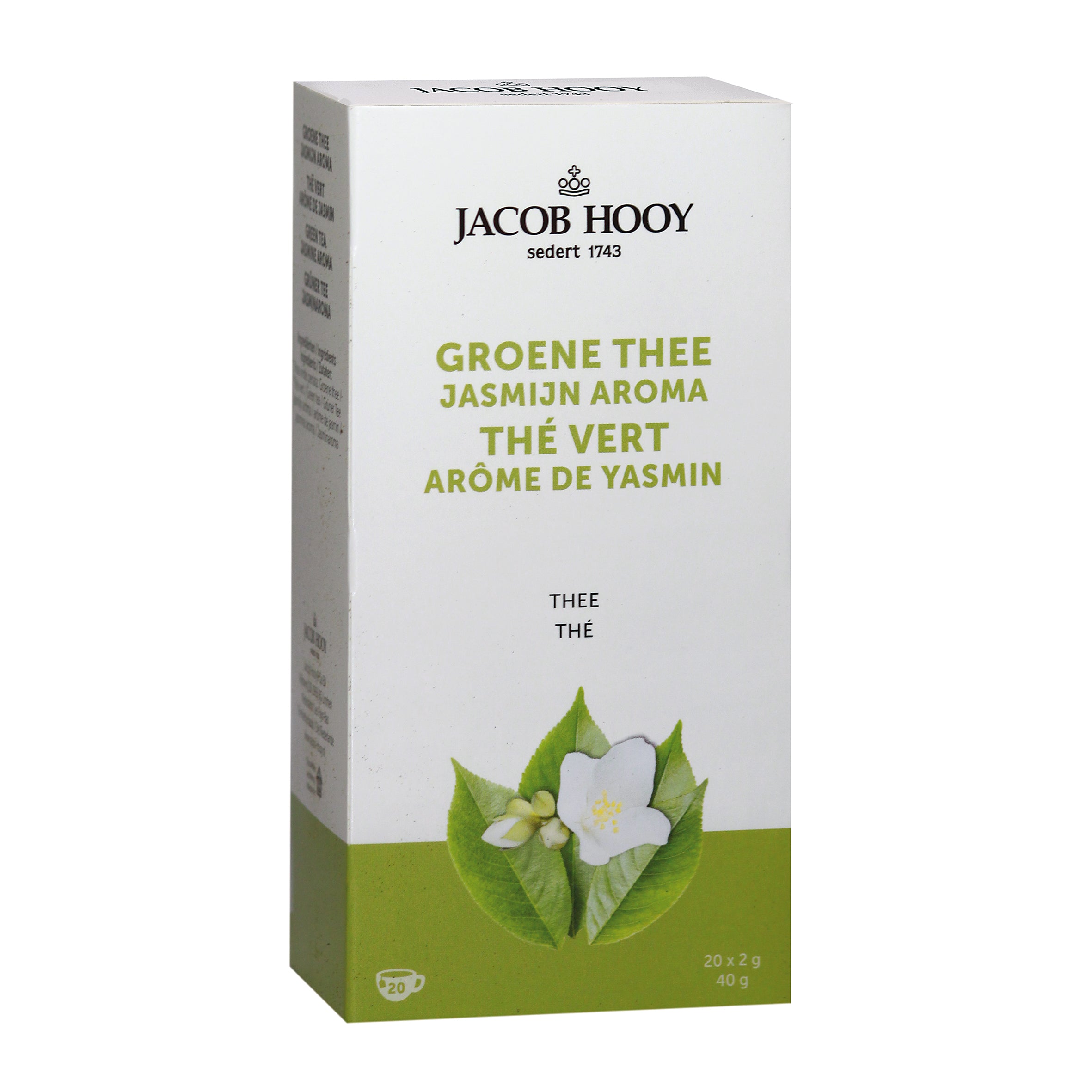 Jacob Hooy Groene thee jasmijn 20.00 Zakjes