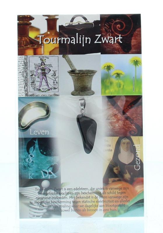 Steengoed Gezondheidshanger tourmalijn zwart 1 Stuks