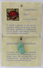 Steengoed Sterrenbeeldsteen hanger kreeft 1 Stuks