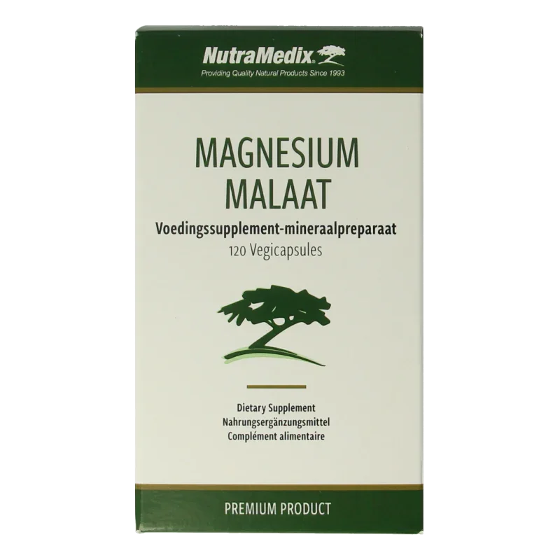 Nutramedix Magnesium malaat 120 Vegetarische capsules