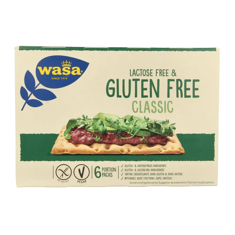 Wasa Knackebrod classic glutenvrij 6 x 40 gram 240 Gram