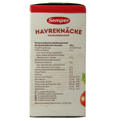 Semper Haverknackebrod glutenvrij 215 Gram
