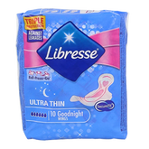 Libresse Ultra thin goodnight wings 10 Stuks