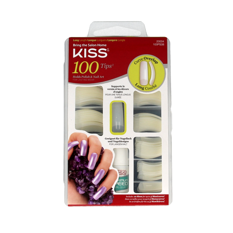 Kiss Nageltips en lijm overlap 1 Set