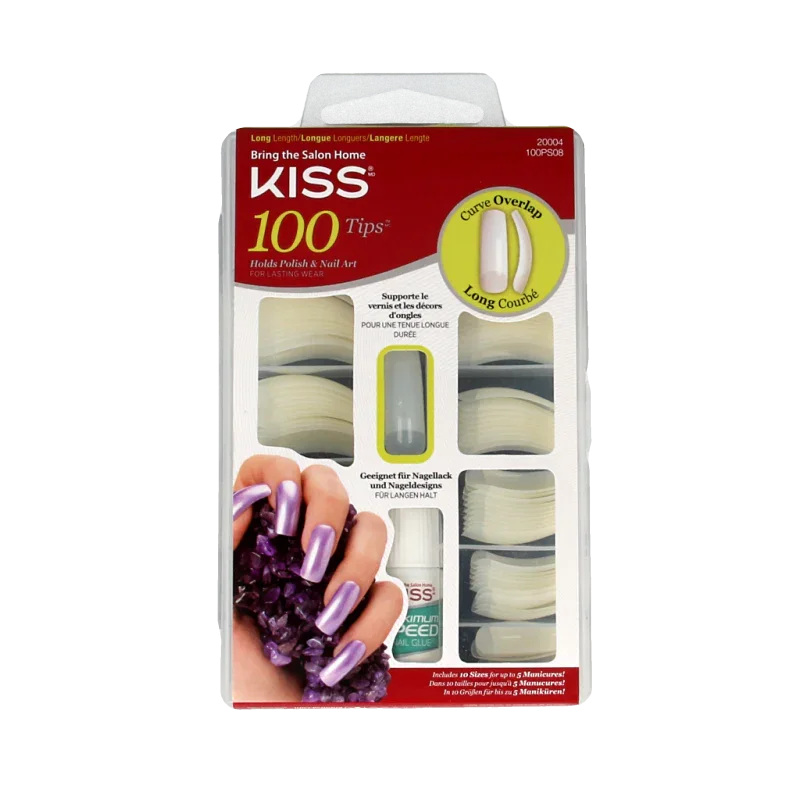 Kiss Nageltips en lijm overlap 1 Set