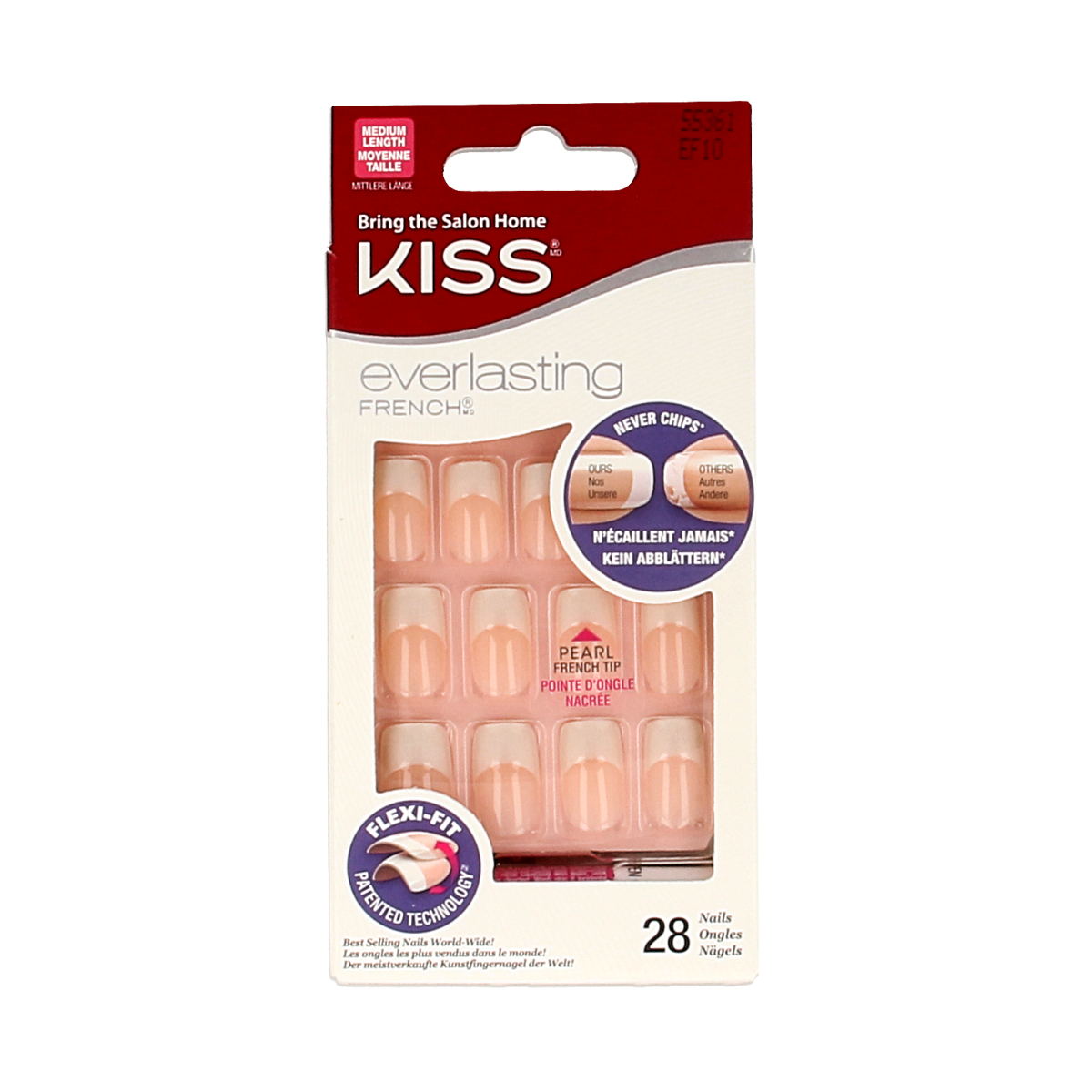Kiss French nail kit wedding gown 1.00 Set