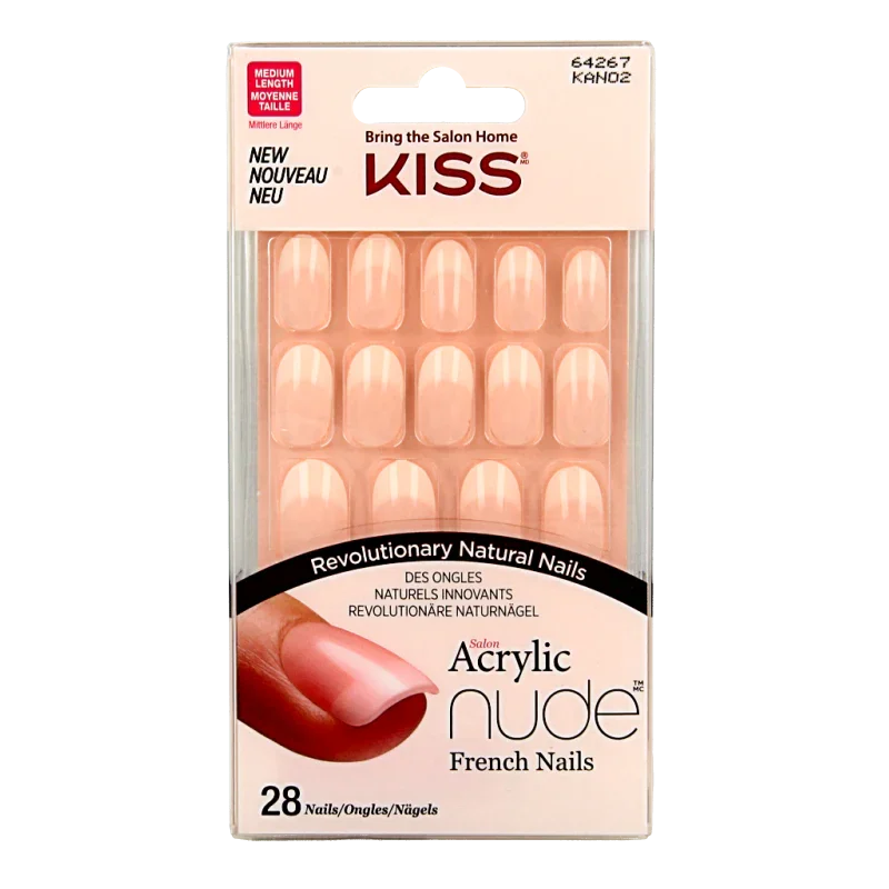 Kiss French nude acrylic nails graceful 1 Set