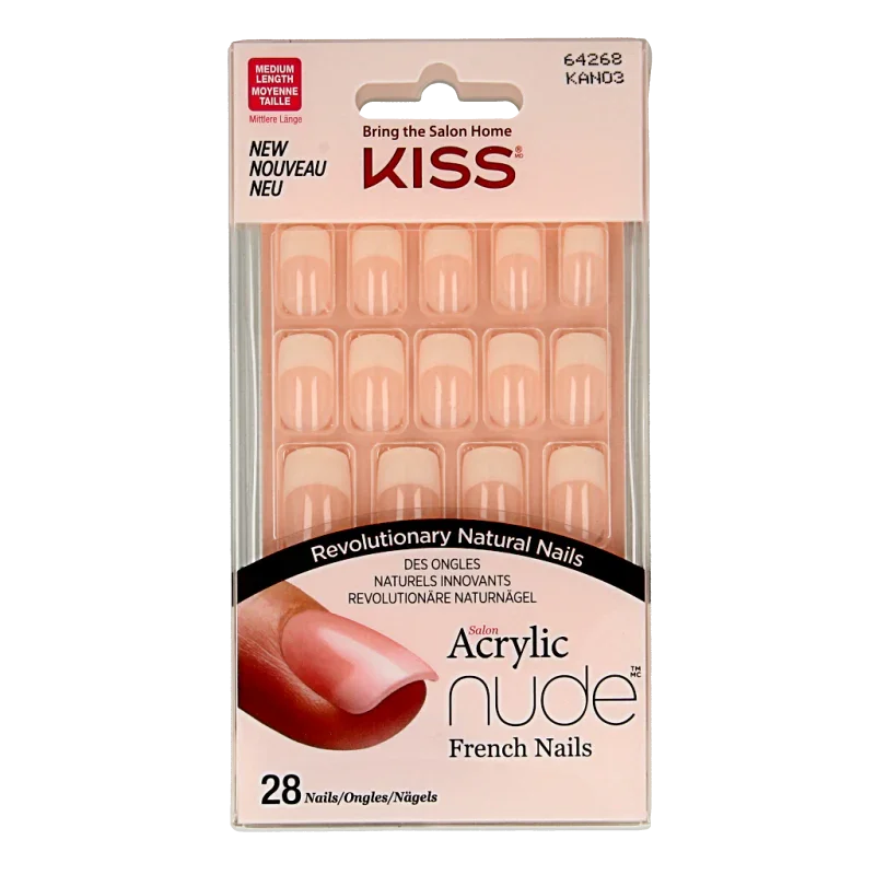 Kiss French nude acrylic nails cashmere 1 Set